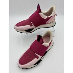Authentic Givenchy Star Runner Sneakers Pink Raspberry Size 8.5 Leather Elastic